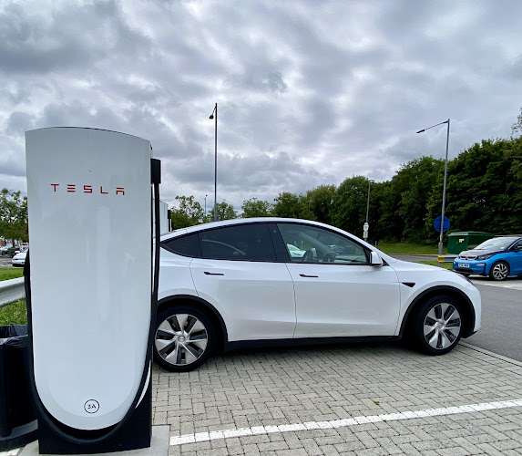 Tesla Supercharger EV Charging Station at CXF6+CC