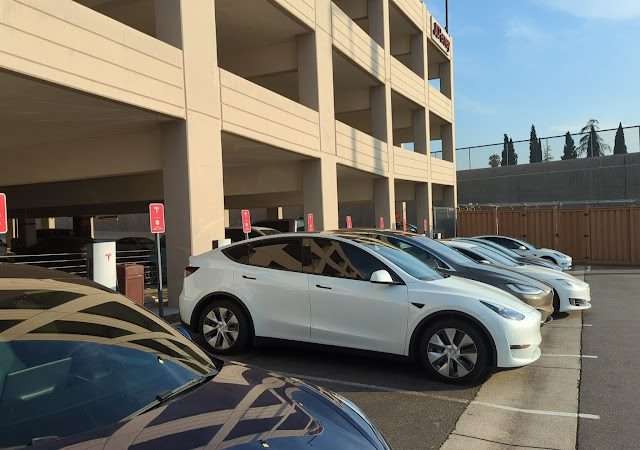 Tesla Supercharger in San Bernardino California