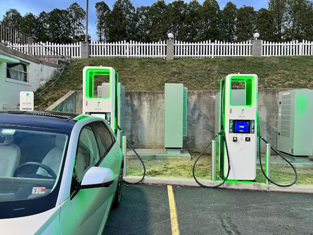 Electrify America Charging Station in Bedford Pennsylvania