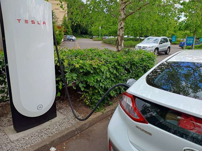 Tesla Supercharger EV Charging Station at Unnamed Road