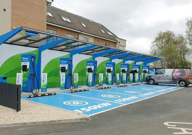 MFG Charging Station in Edinburgh United Kingdom of Great Britain and Northern Ireland