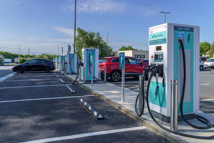 Applegreen Electric Charging Station EV Charging Station at Welcome Break Hartshead Moor M62