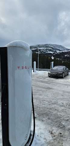 Tesla Supercharger in Eggedal Norway 3359
