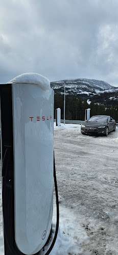 Tesla Supercharger EV Charging Station at Eggedalsveien 1500