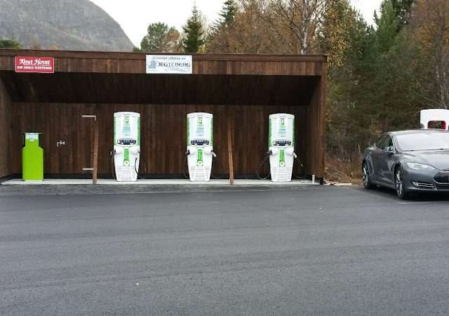 Charge & Drive Charging Station in Hovden i Setesdal Norway 4755