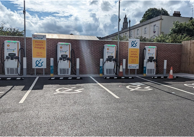 Shell Recharge Charging Station in Bristol United Kingdom of Great Britain and Northern Ireland