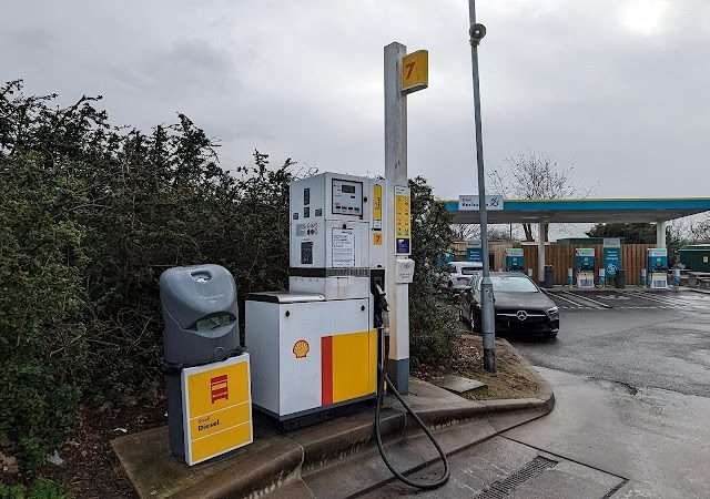 Shell Recharge Charging Station in Rayleigh United Kingdom of Great Britain and Northern Ireland