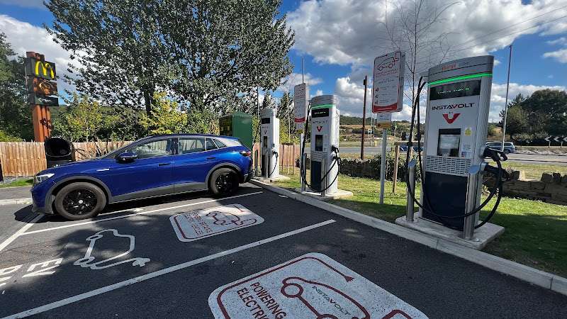 InstaVolt Charging Station EV Charging Station at McDonald's Dewsbury