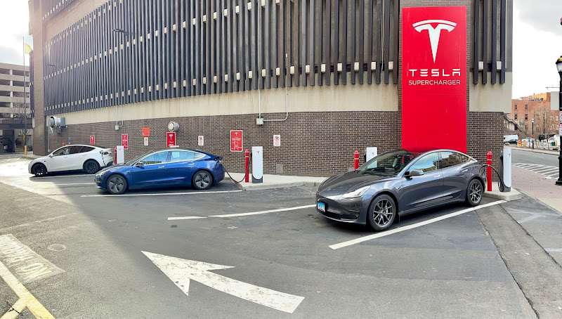 Tesla Supercharger EV Charging Station at 777 Main St