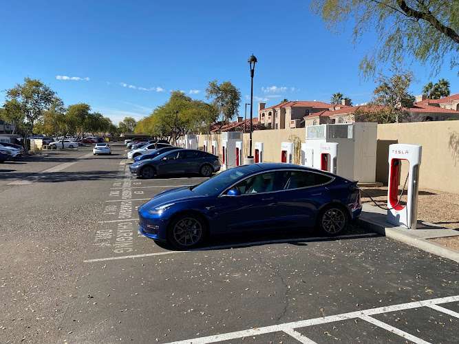 Tesla Supercharger EV Charging Station at The Citadelle