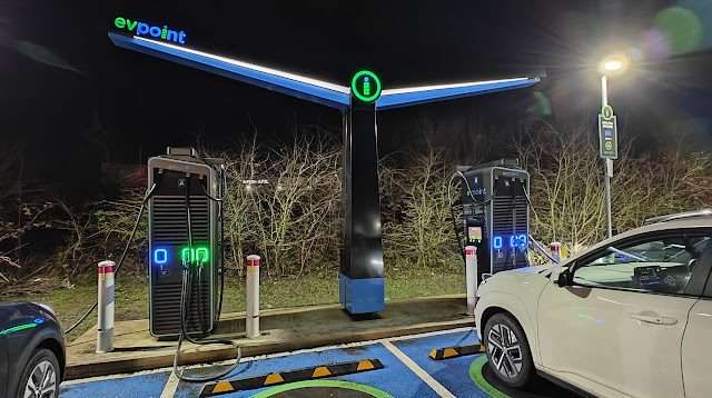 evpoint Charging Station in Chesterfield United Kingdom of Great Britain and Northern Ireland