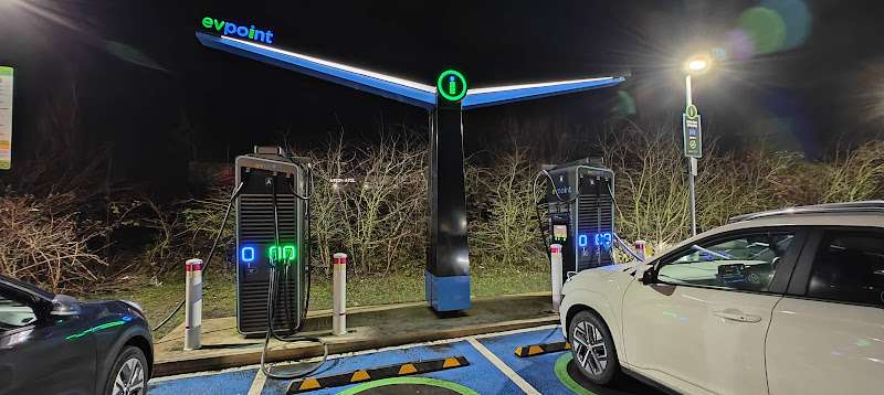 evpoint Charging Station EV Charging Station at Markham Vale Services