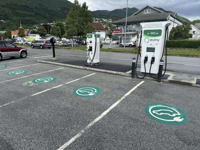 Eviny Charging Station in Nordfjordeid Norway 6770