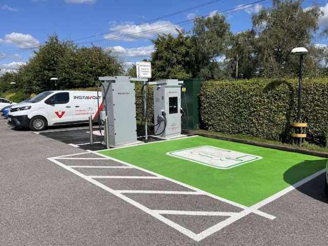 InstaVolt Charging Station in Waterlooville United Kingdom of Great Britain and Northern Ireland