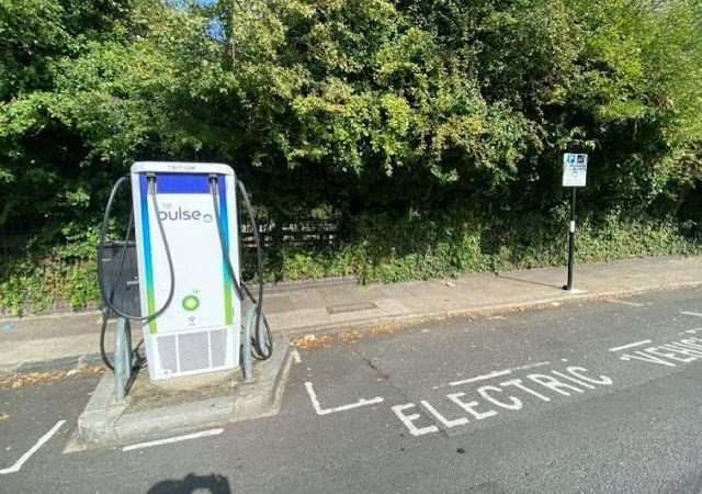 bp pulse Charging Station in London United Kingdom of Great Britain and Northern Ireland