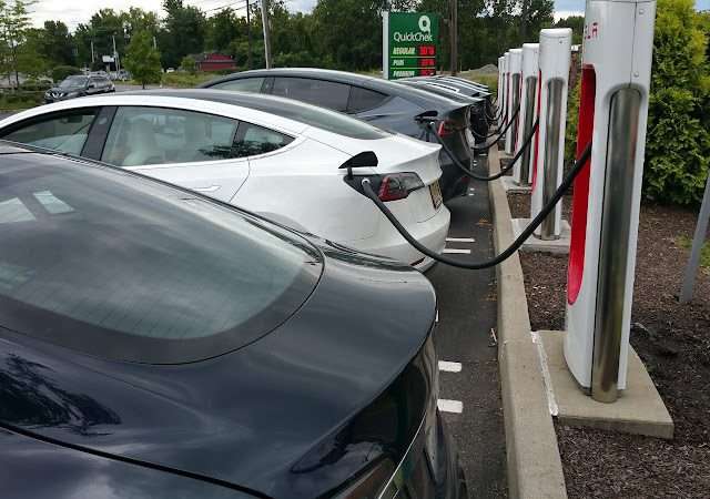 Tesla Supercharger in Kingston New York