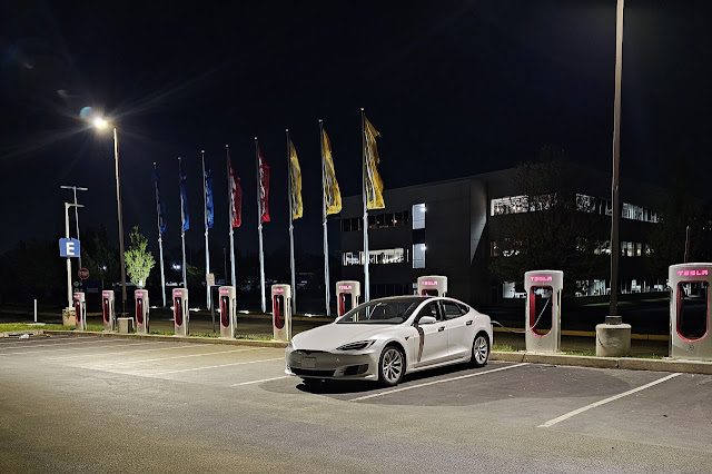 Tesla Supercharger in Conshohocken Pennsylvania