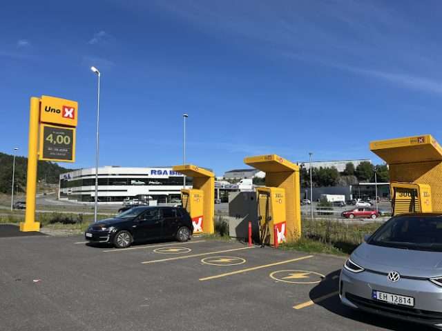 Uno-X Charging Station in Arendal Norway 4841