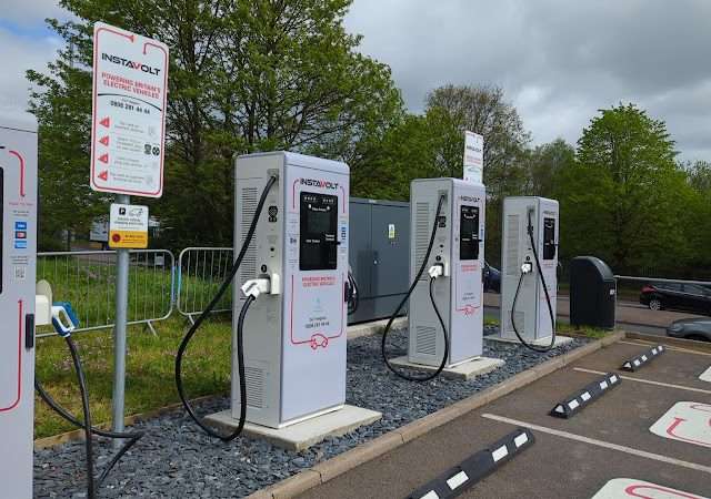 InstaVolt Charging Station in Oldbury United Kingdom of Great Britain and Northern Ireland