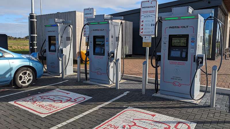InstaVolt Charging Station EV Charging Station at Starbucks