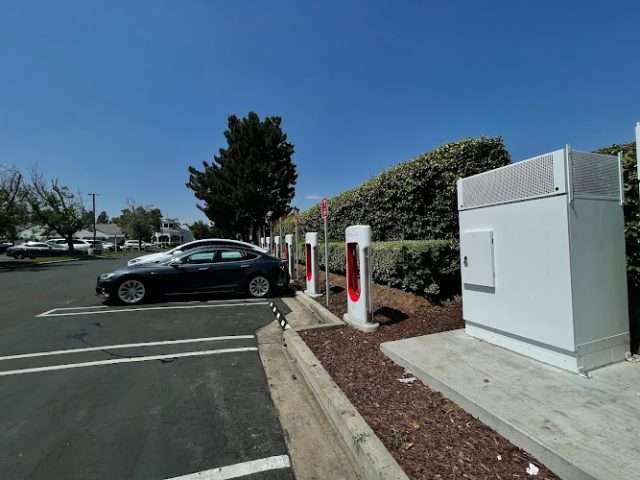 Tesla Supercharger in Yorba Linda California