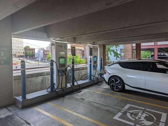EVgo Charging Station in Charlottesville Virginia