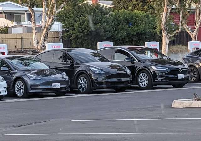 Tesla Supercharger in San Diego California
