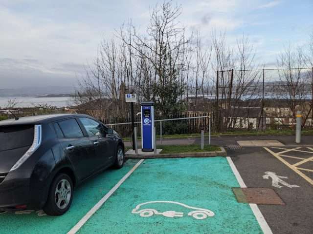 Chargeplace Scotland Charging Station in Port Glasgow United Kingdom of Great Britain and Northern Ireland