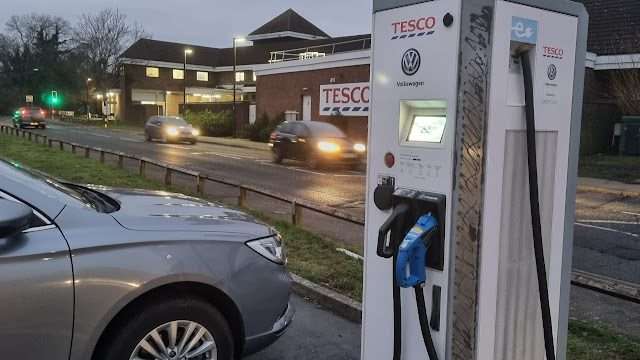 Pod Point Charging Station in Crawley United Kingdom of Great Britain and Northern Ireland
