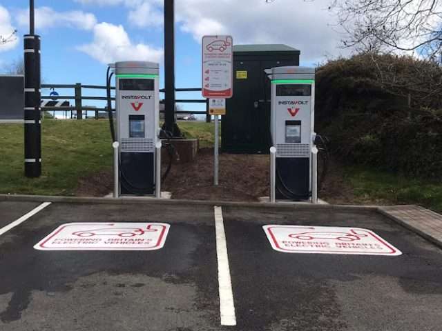 InstaVolt Charging Station in Newcastle upon Tyne United Kingdom of Great Britain and Northern Ireland