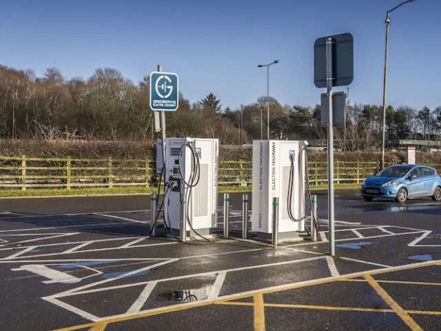 GRIDSERVE Charging Station in Newcastle United Kingdom of Great Britain and Northern Ireland