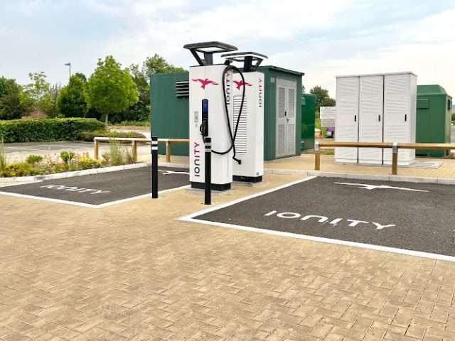 IONITY Charging Station in Caldicot United Kingdom of Great Britain and Northern Ireland