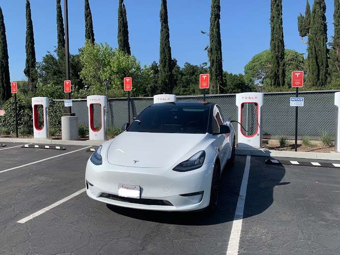 Tesla Supercharger EV Charging Station at Newhall Ave #23502