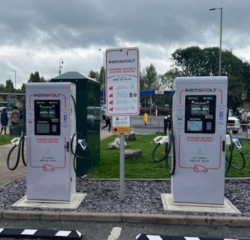 InstaVolt Charging Station in Bridgwater United Kingdom of Great Britain and Northern Ireland
