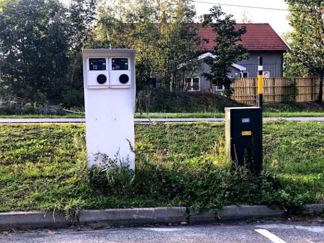 Ringeriks-kraft Charging Station in Krokkleiva Norway 3531