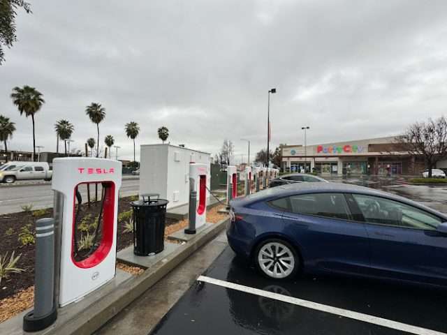 Tesla Supercharger in West Covina California