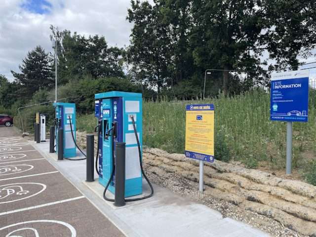 SSE Charging Station in Chelmsford United Kingdom of Great Britain and Northern Ireland