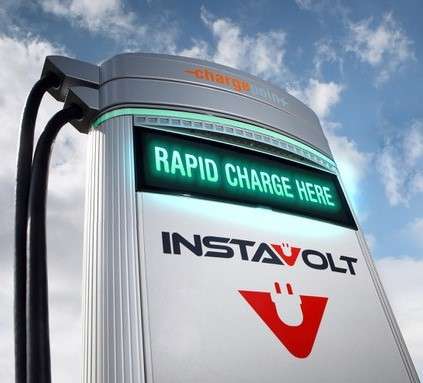 InstaVolt Charging Station in Leeds United Kingdom of Great Britain and Northern Ireland
