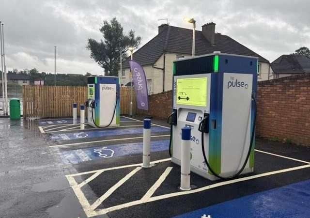 bp pulse Charging Station in Coatbridge United Kingdom of Great Britain and Northern Ireland
