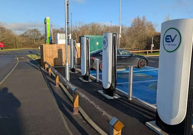 Tesla Supercharger in Billingshurst United Kingdom of Great Britain and Northern Ireland