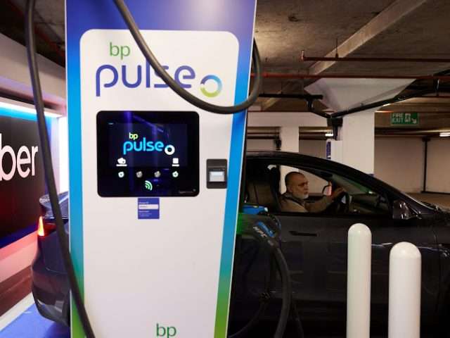bp pulse Charging Station in London United Kingdom of Great Britain and Northern Ireland