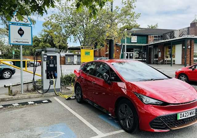 GeniePoint Charging Station in Glastonbury United Kingdom of Great Britain and Northern Ireland