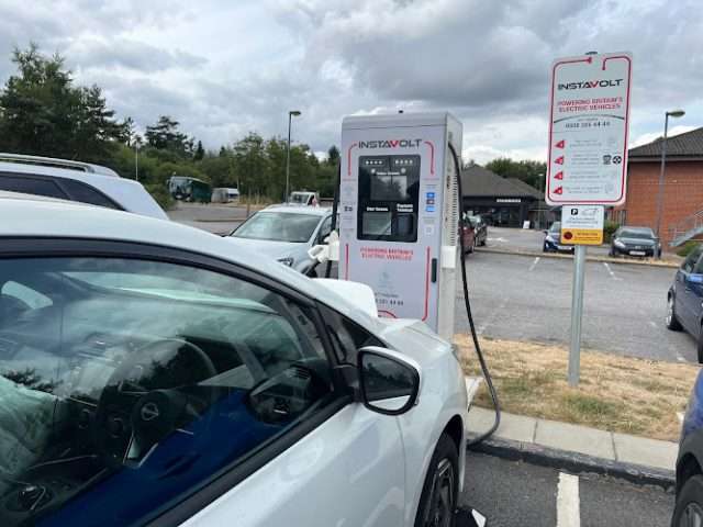 InstaVolt Charging Station in Newbury United Kingdom of Great Britain and Northern Ireland