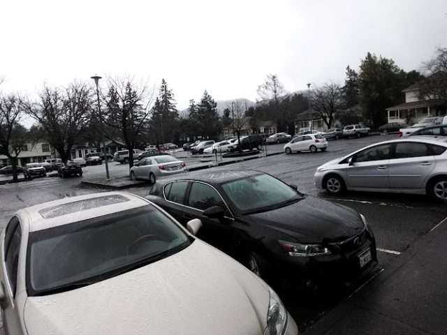 City of Ukiah Public Parking Lot in Ukiah California