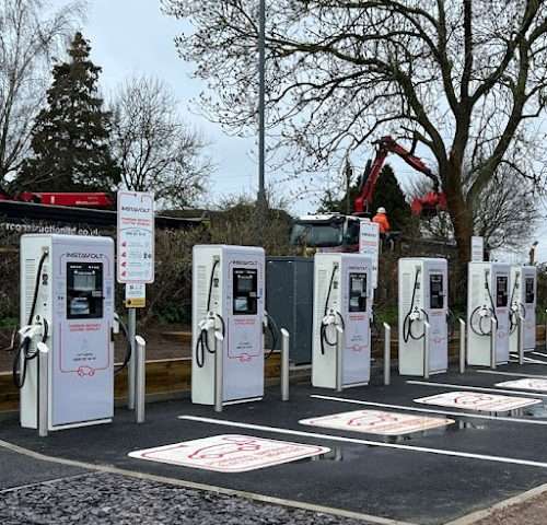 InstaVolt Charging Station in Bristol United Kingdom of Great Britain and Northern Ireland