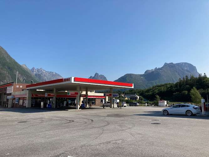 Tesla Supercharger EV Charging Station at Øran Øst