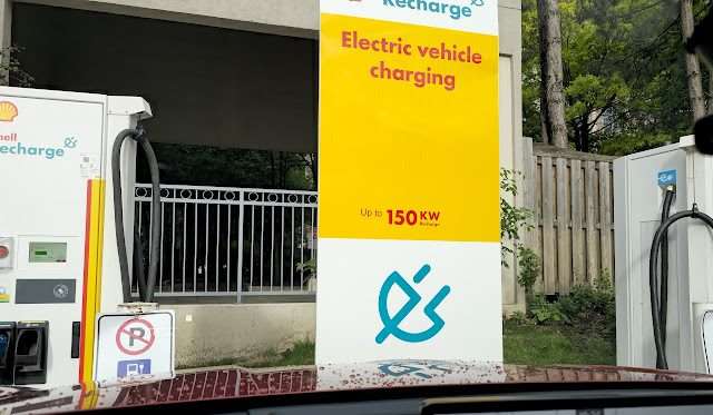 Shell Recharge Charging Station in North York Ontario Canada