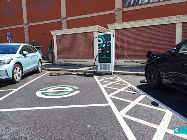evyve Charging Station in Manchester United Kingdom of Great Britain and Northern Ireland