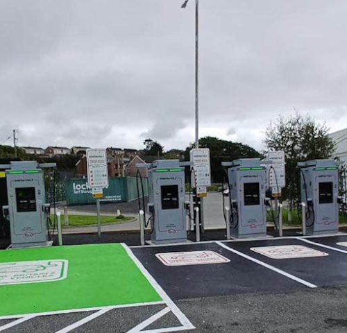 InstaVolt Charging Station in Llanelli United Kingdom of Great Britain and Northern Ireland