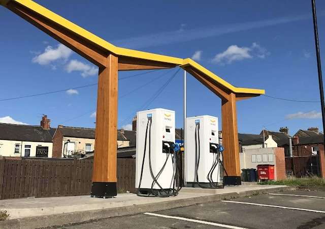 Fastned Charging Station in Washington United Kingdom of Great Britain and Northern Ireland